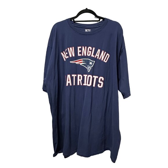 NFL PRO LINE FANATICS New England Patriots blue cotton tee shirt size 3XLT - Picture 1 of 5